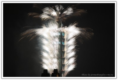 2008 年 Taipei 101 跨年煙火相片