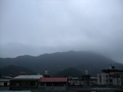 很差的台北市地面景色
