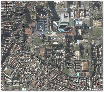 Google Earth 上面提供的信義計畫區街道名稱
