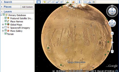 這個從古代就很吸引人的行星，現在也可以透過 Google Earth 來做一個探索。